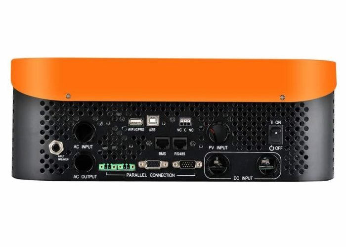 3kW 48 Volt Hybrid Solar Inverter Orange Color (plugs & terminals) by Rich Solar