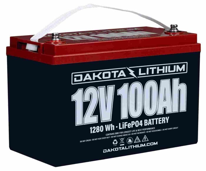 Dakota Lithium 12V 100Ah Deep Cycle LiFe PO4 Battery