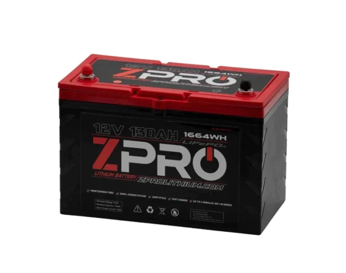 ZPRO 12V 130Ah Lithium Battery