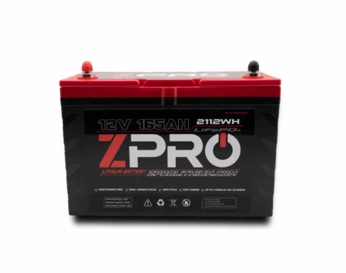 12V 165AH Lithium Ion Battery by ZPRO Lithium