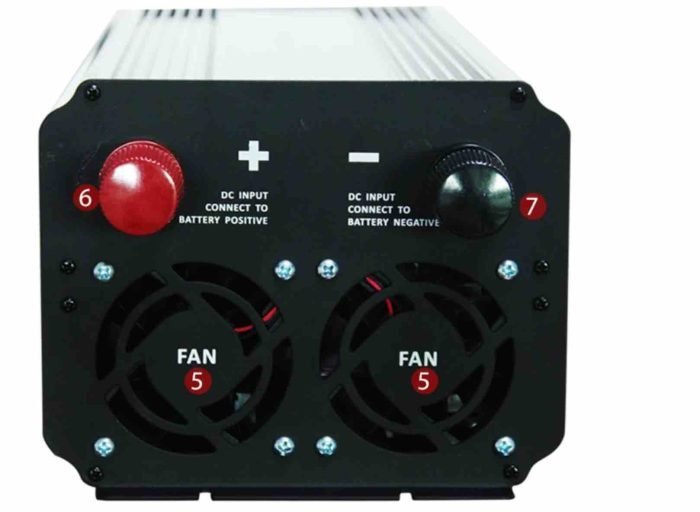 6000w inverter charger back view