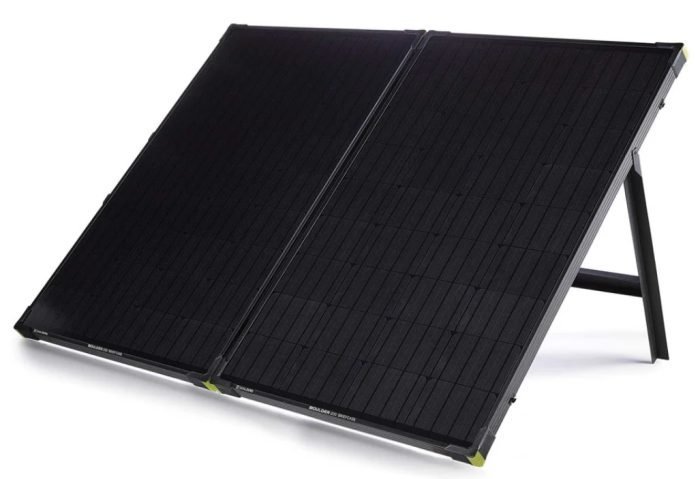 Goal Zero Boulder 200 watt solar panel brief case (front)